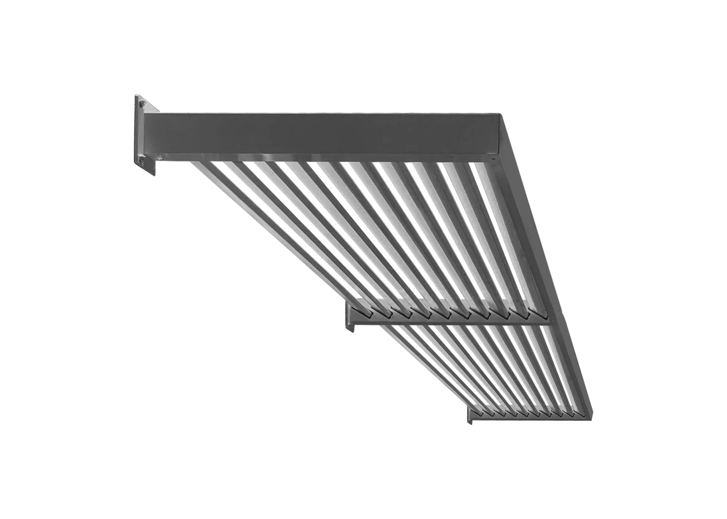 Aluminium Louvre Awning with centre bracket